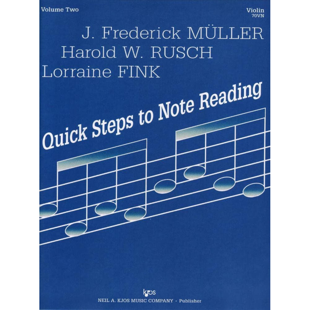 Fink/Müller/Rusch - Quick Steps To Note Reading, Book 2 - Violin - Neil A Kjos Music Co