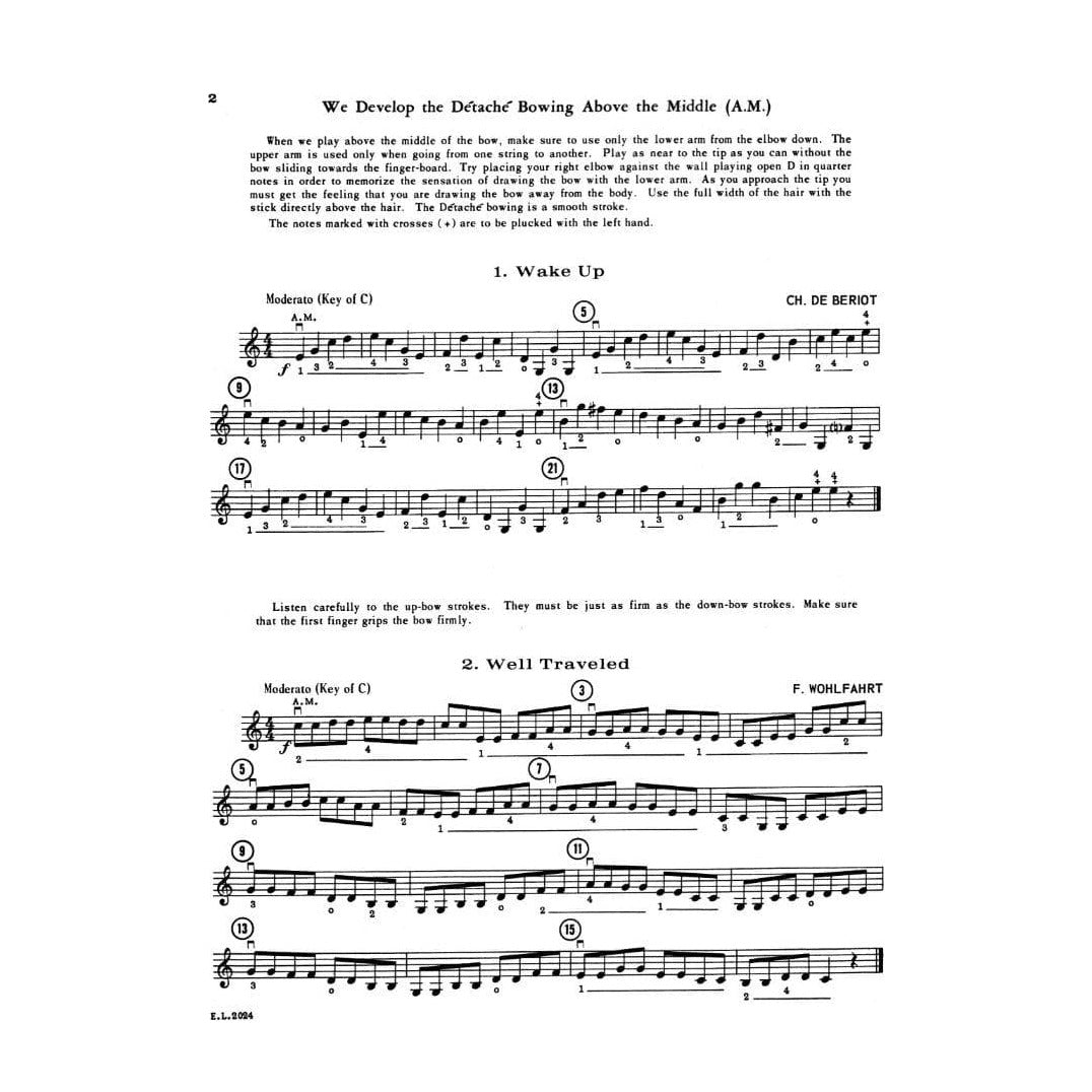 Applebaum, Samuel - First Position Etudes For Strings for Violin - Belwin/Mills Publication