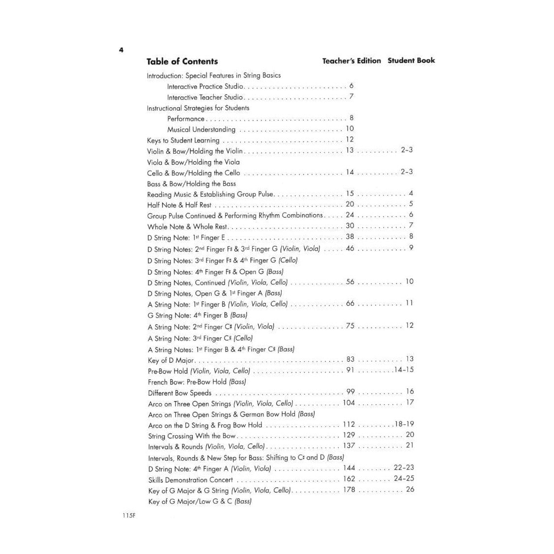 String Basics - Steps to Success for String Orchestra - Book 1 - Conductor Score - Neil A Kjos Music Company