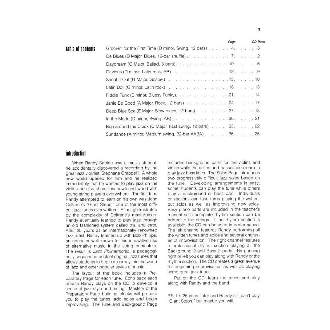 Sabien / Phillips - Jazz Philharmonic Cello Part Published by Alfred Music Publishing