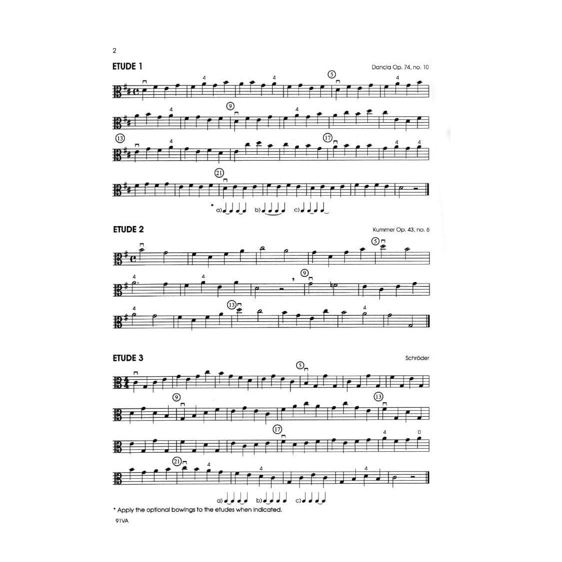 Solos and Etudes, Book 2, Viola By Gerald E Anderson Edited by Robert Frost Published by Neil A Kjos Music Company