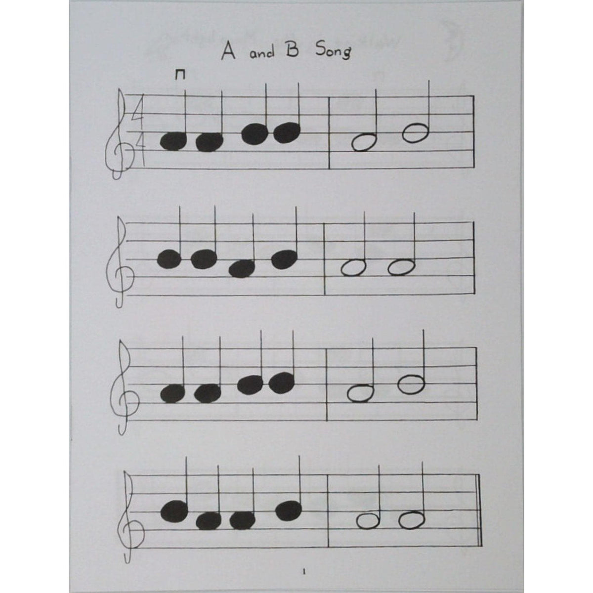 Songs for Little Players - Childrens Music Series Book 1 by Evelyn Avsharian - Digital Download