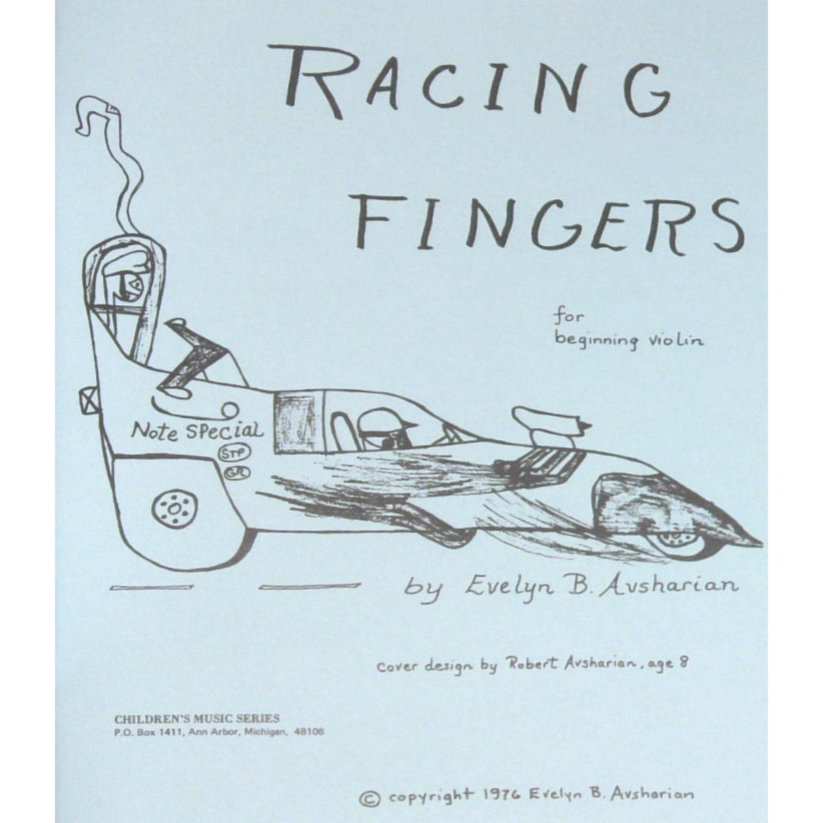 Racing Fingers for Beginning Violin - Book for Violin by Evelyn Avsharian - Digital Download