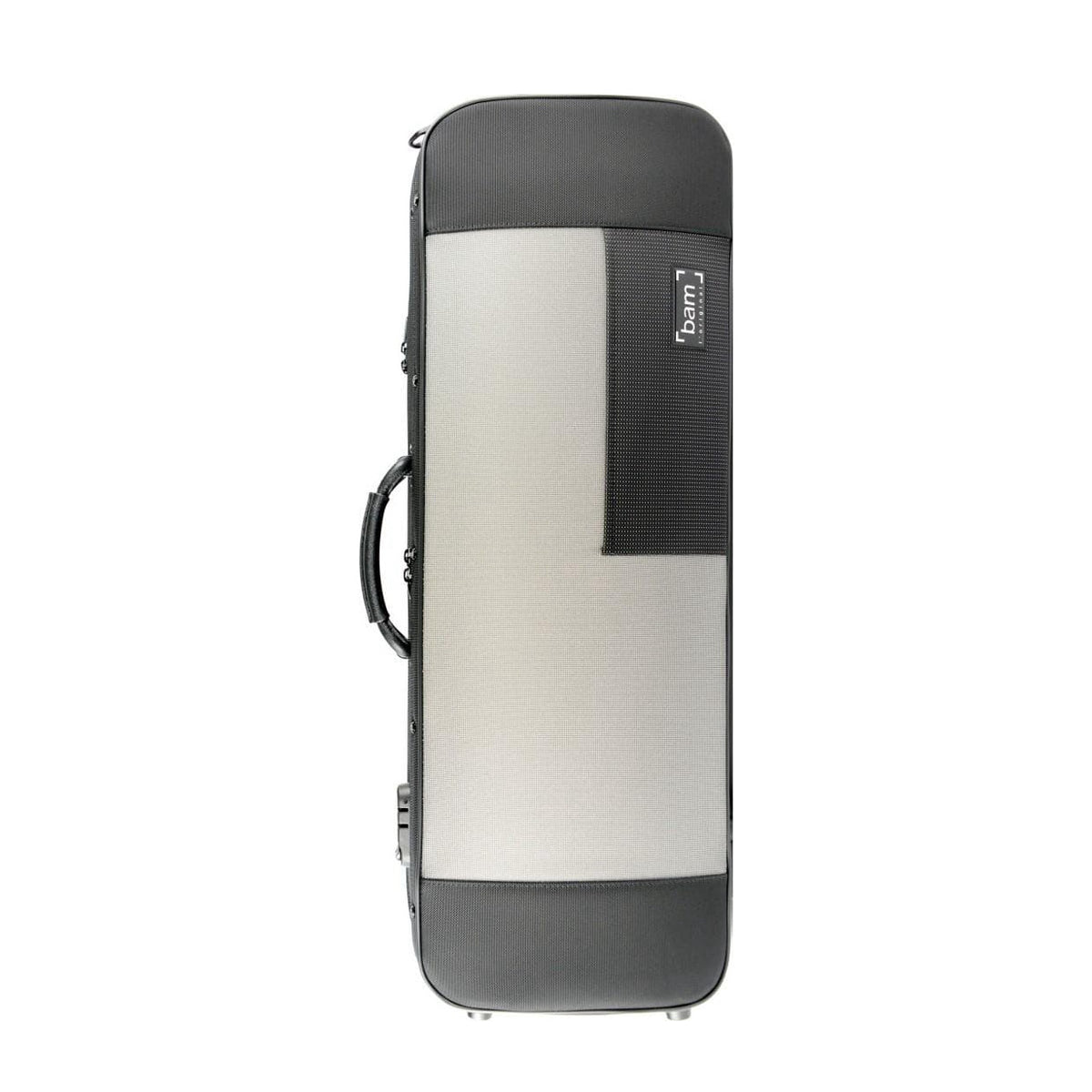 Bam Stylus Oblong Viola Case Black Silver