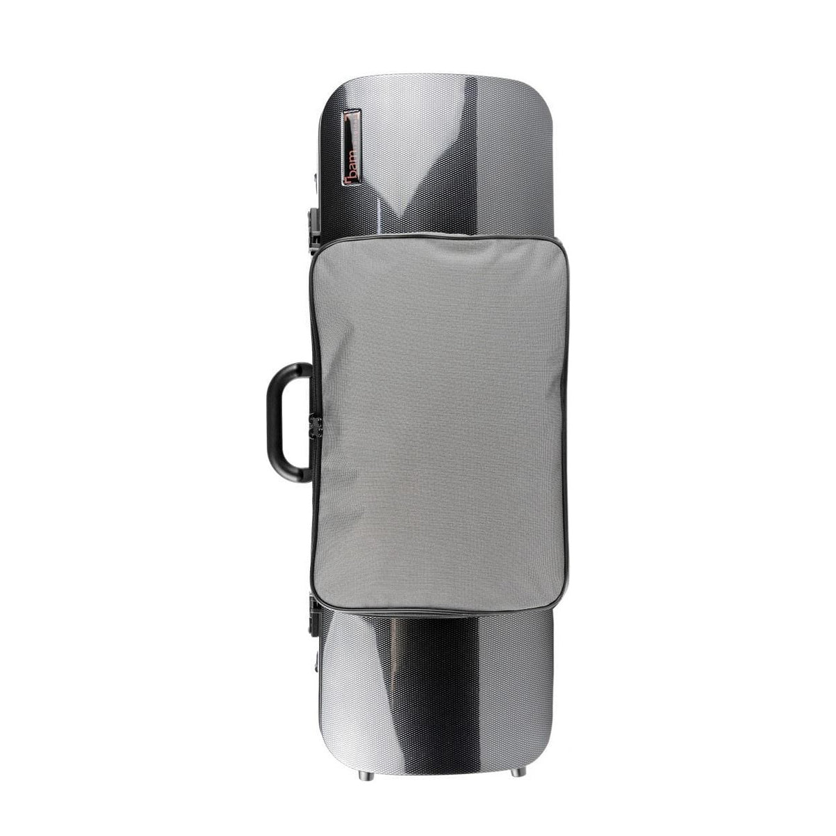Bam Hightech Oblong Compact Viola Case with Pocket – Black Carbon