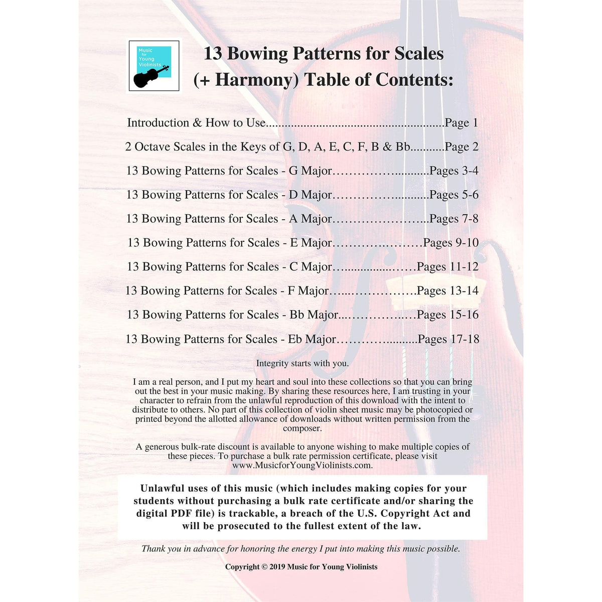 Figi - 13 Bowing Patterns for Scales