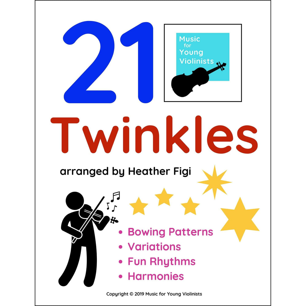 Figi, Heather - 21 Twinkles for Solo Violin - Digital Download