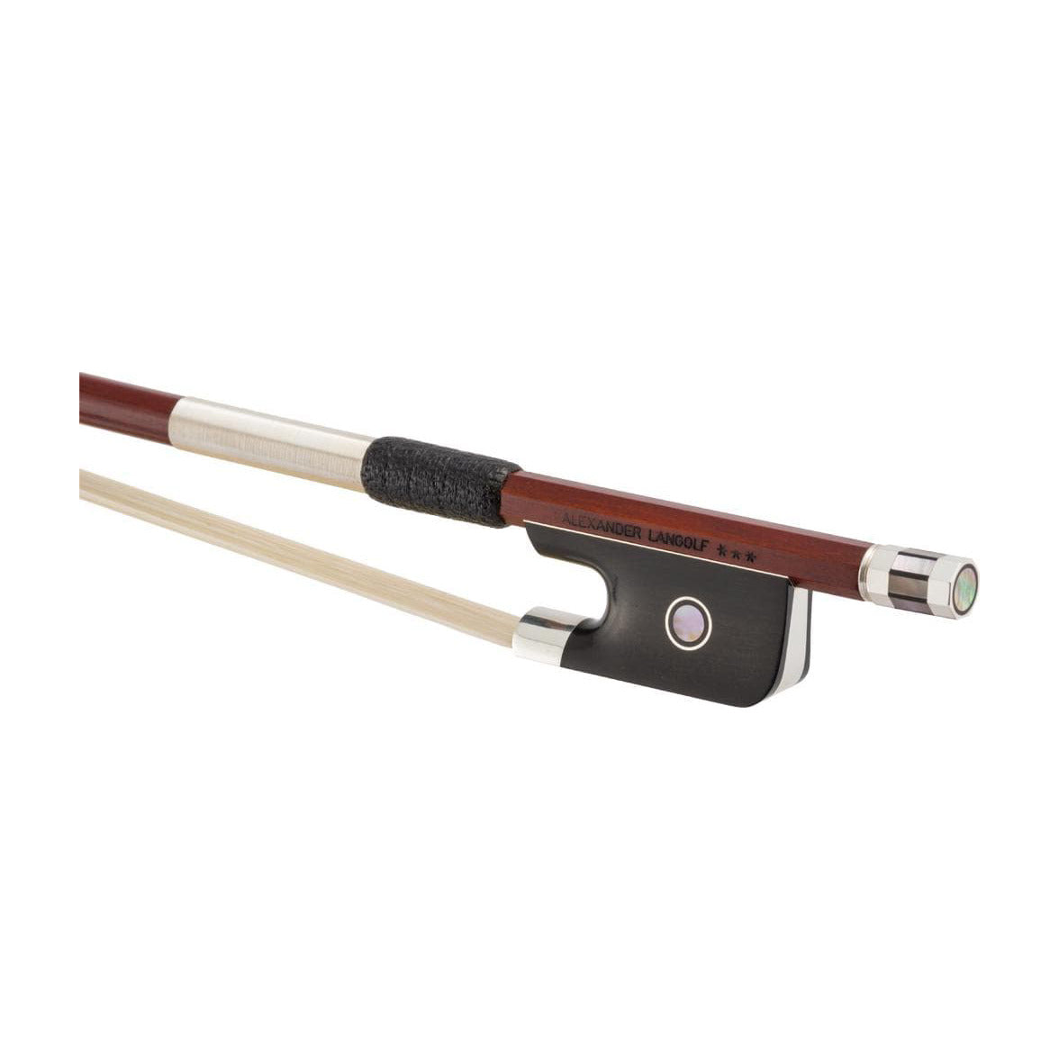 Alexander Langolf Pernambuco Cello Bow, Ebony/Silver