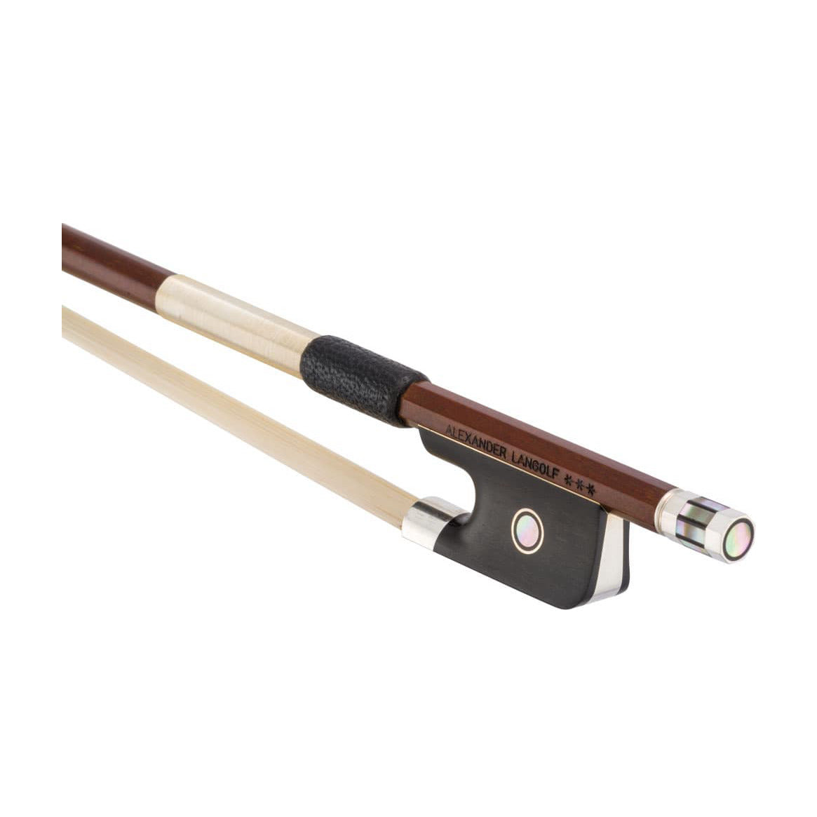 Alexander Langolf Pernambuco Viola Bow, Ebony/Silver