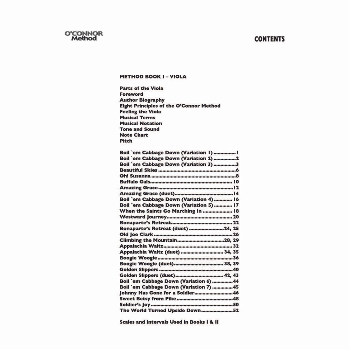 O'Connor Viola Method Book I - Digital Download