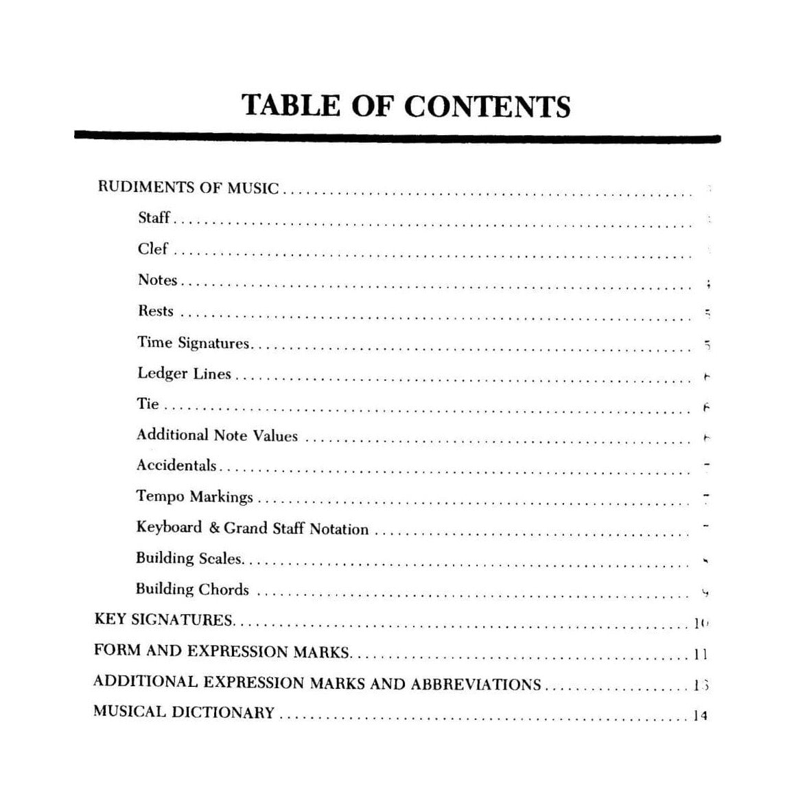 Bye, D. - Student Musical Dictionary - Mel Bay Publication