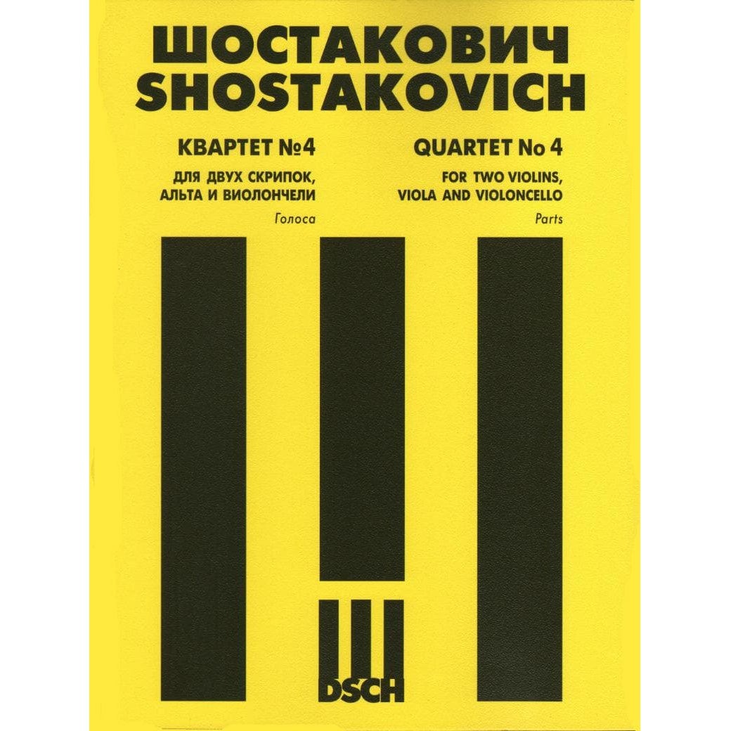 Shostakovich, Dmitri - Quartet No 4 in D, Op 83 Parts Published by DSCH