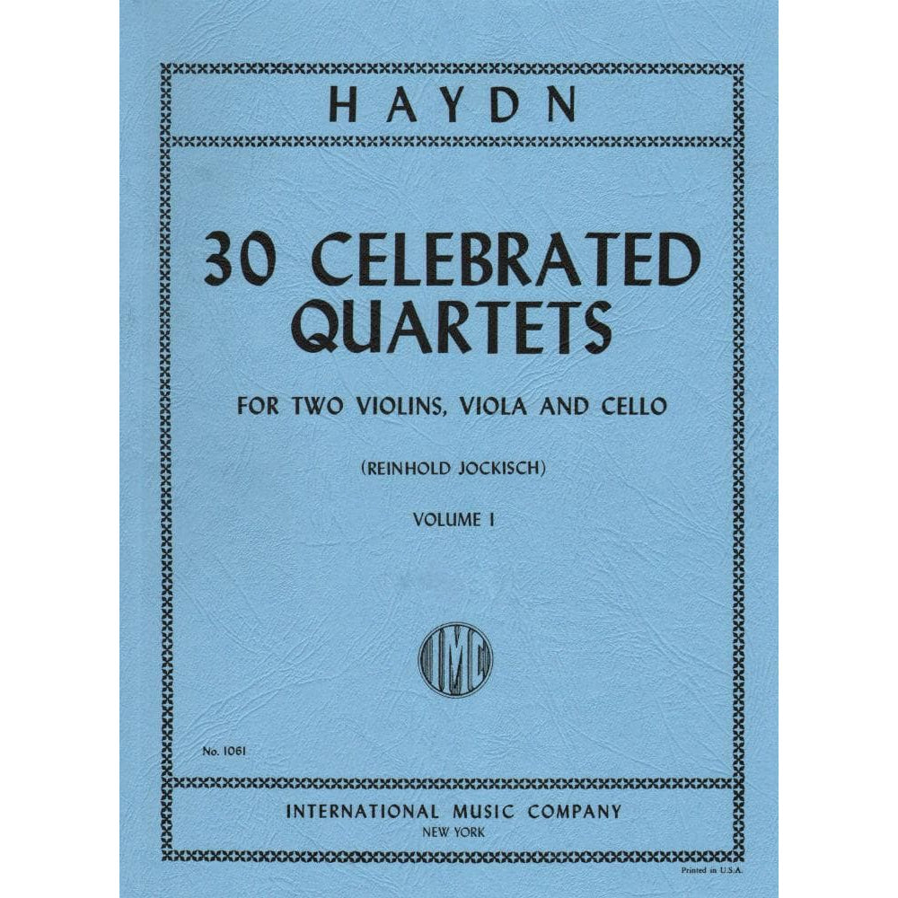 Haydn, Franz Joseph - 30 Celebrated Quartets, Volume 1 - String Quartet - edited by Reinhold Jockisch - International Edition