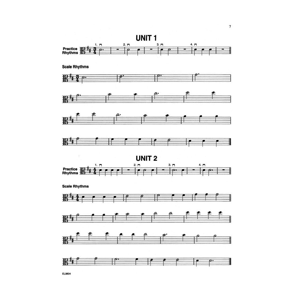Witt - A Rhythm a Week, Viola Published by Alfred Music