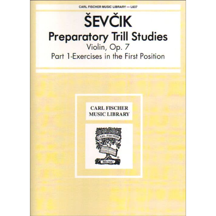 Sevcik, Otakar - Preparatory Trill Studies, Op 7, Part 1 - for Violin - Carl Fischer
