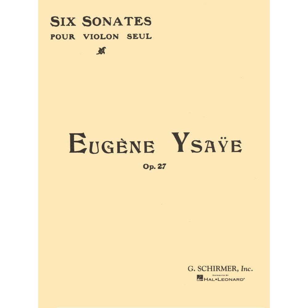 Ysaye Six Sonatas Op. 27 Sheet Music