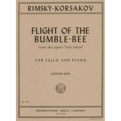 Rimsky-Korsakov, Nikolai - Flight of the Bumble Bee - for Cello and Piano - edited by Rose - International Music Company