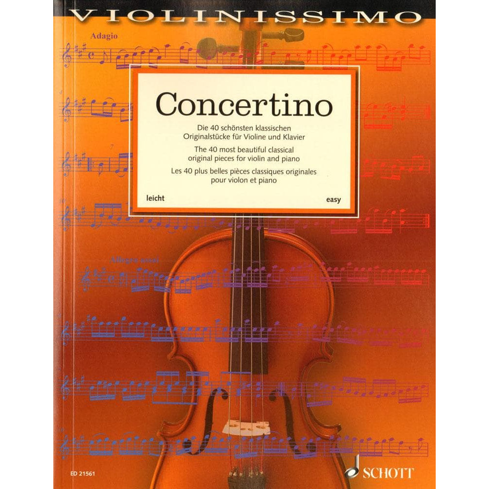 Concertino - The 40 Most Beautiful Classical Original Pieces for Violin and Piano - Schott