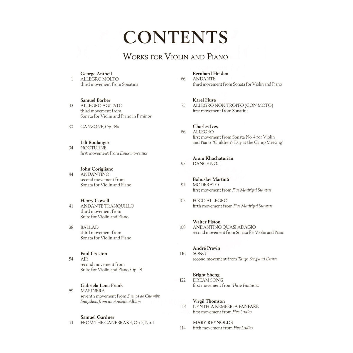 The G. Schirmer Violin Anthology - 24 Works from the 20th and 21st Centuries - for Violin and Piano - G. Schirmer