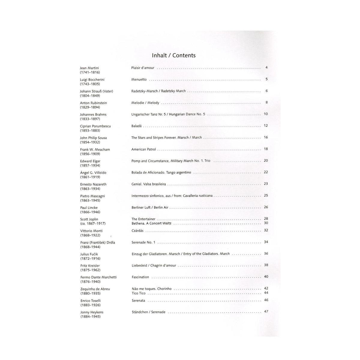 The Entertainer: 33 Popular Pieces - for Violin and Piano - Edited by Wolfgang Birtel - Schott