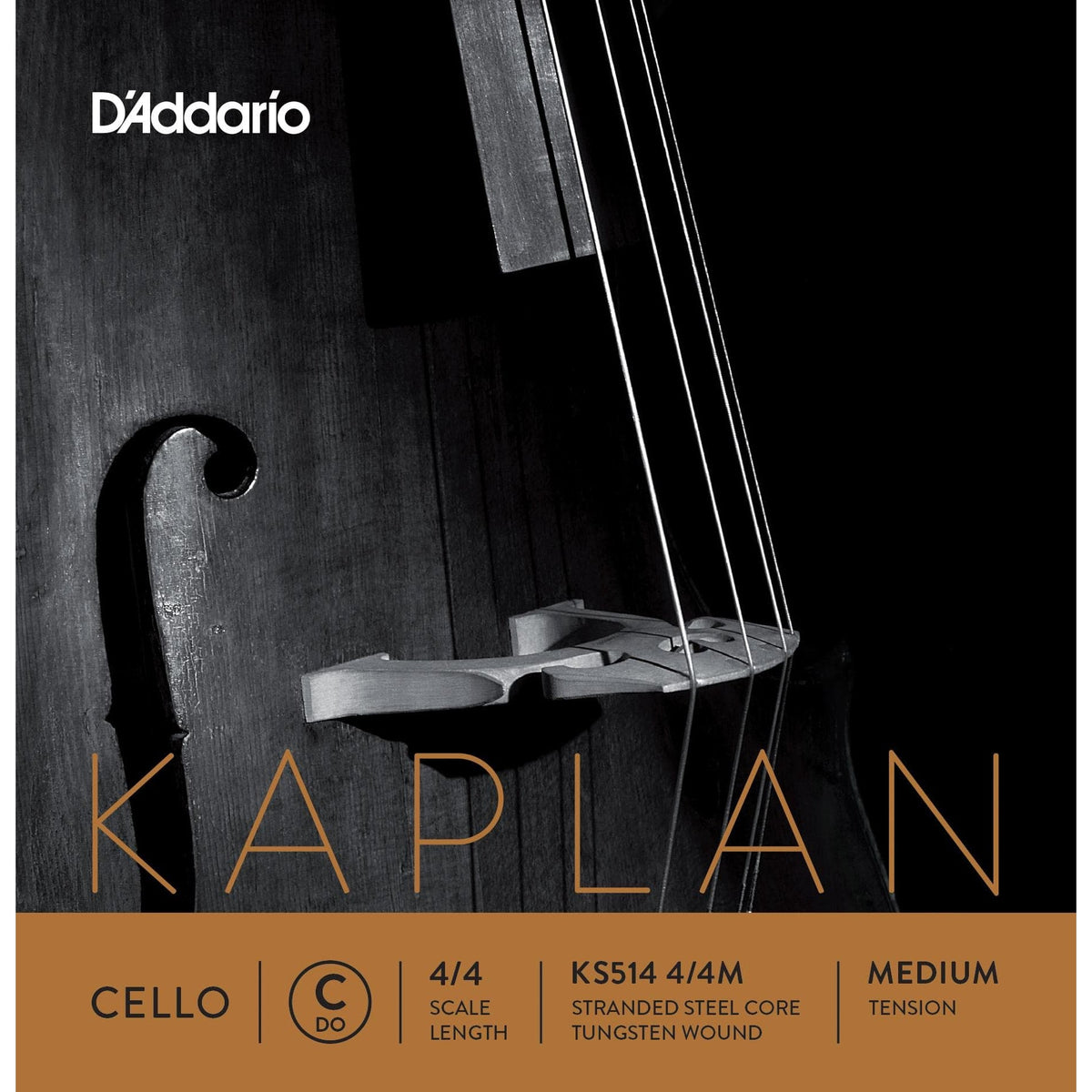 Kaplan Cello C String 4/4 Size Medium