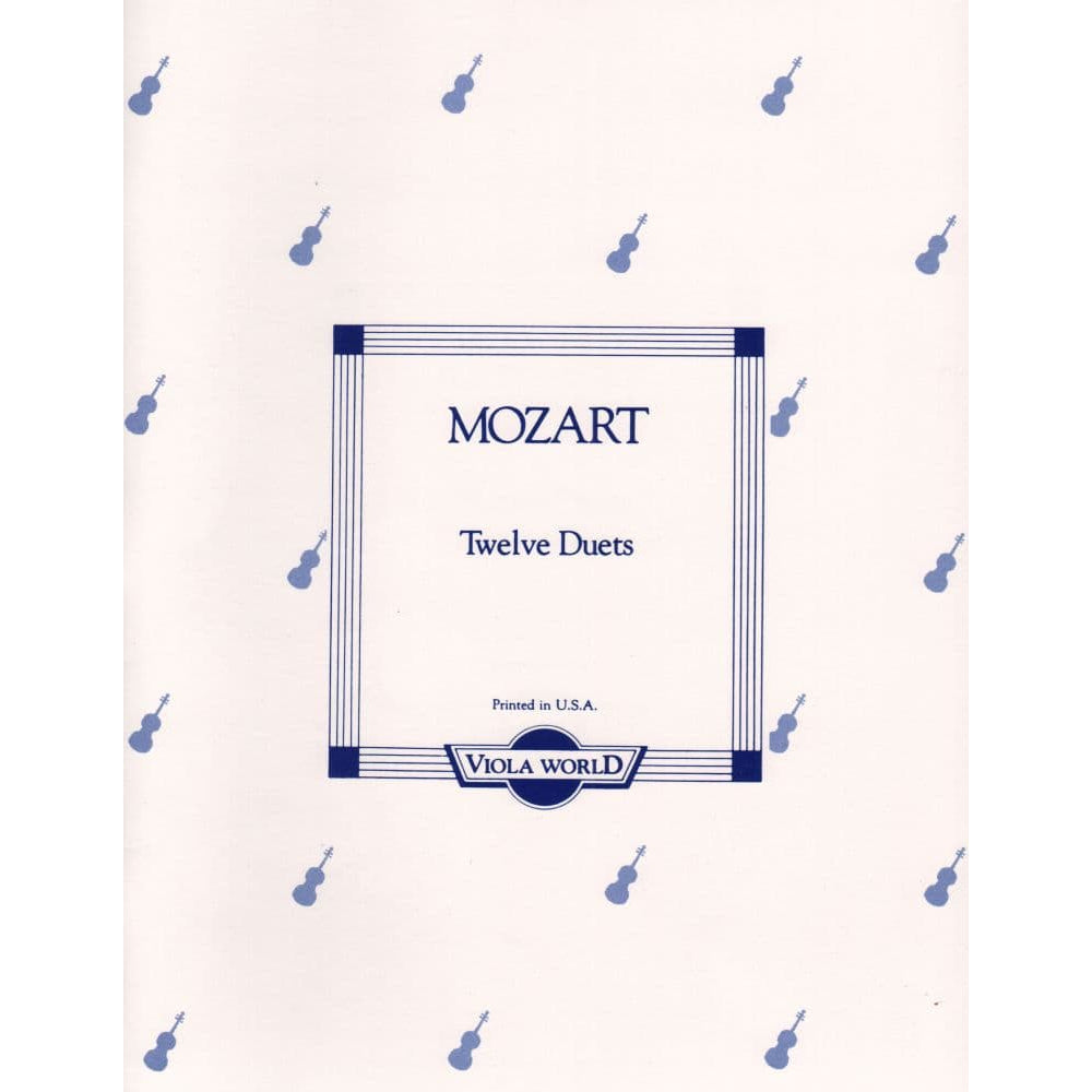 Mozart, WA - 12 Easy Duets, K 487 - Two Violas - arranged by Alan Arnold and William Lincer - Viola World Publications