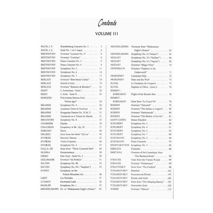 Orchestral Excerpts, Volume 3 - Violin - edited by Josef Gingold - International Music Company