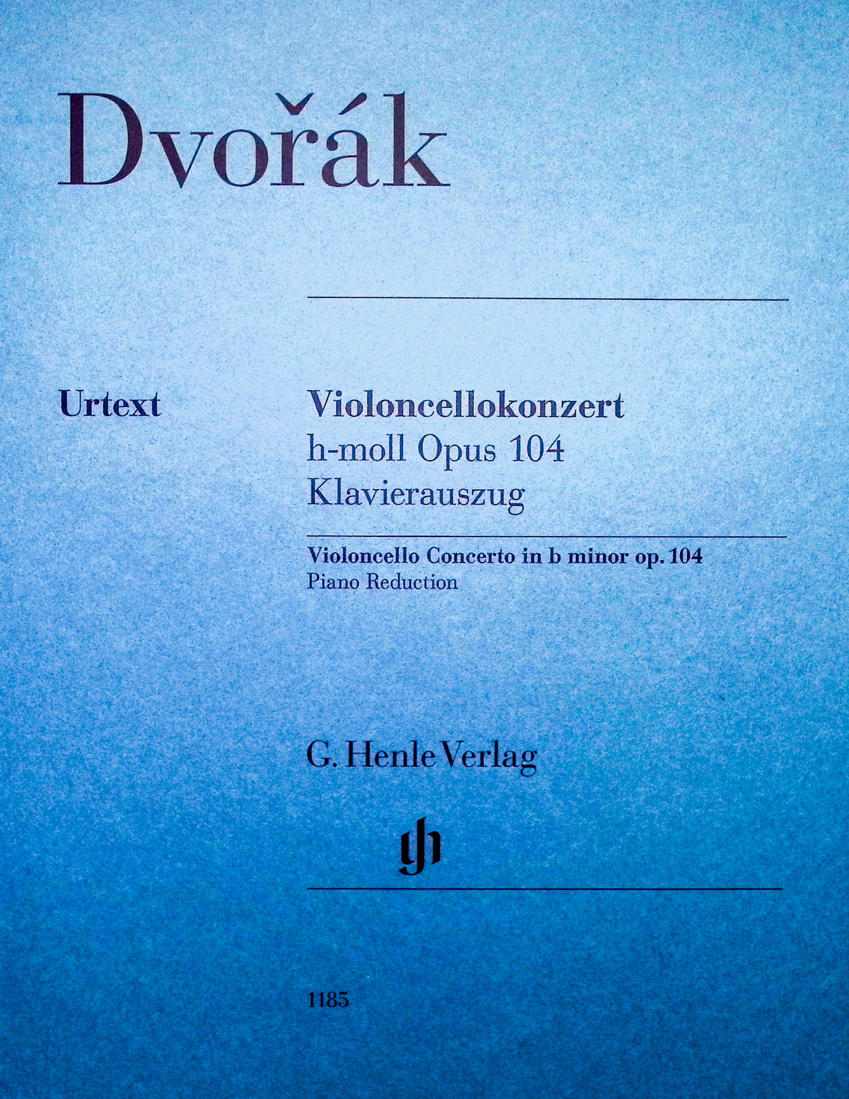 Dvorak, Antonin - Violoncello Concerto in b minor op. 104 Piano Reduction - Edited by Oppermann - G. Henle Verlag