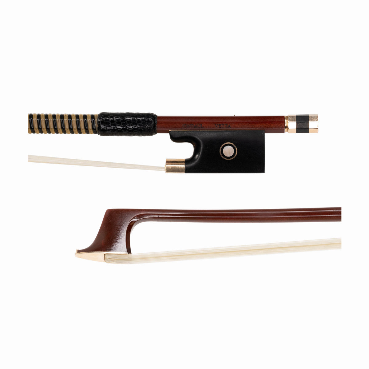 JonPaul Veta Violin Bow, Ebony/Gold