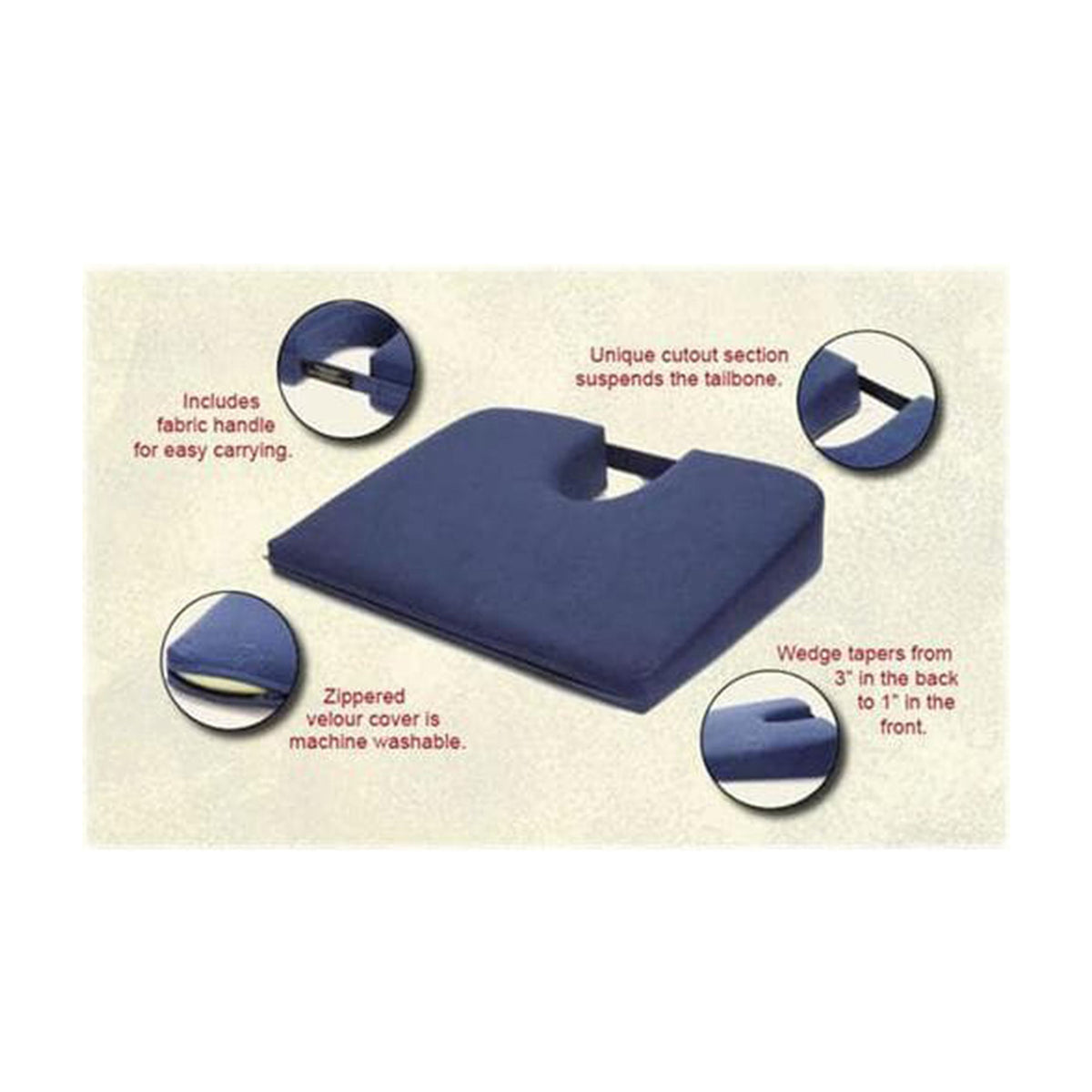 Orginal Tush-Cush Black Velour