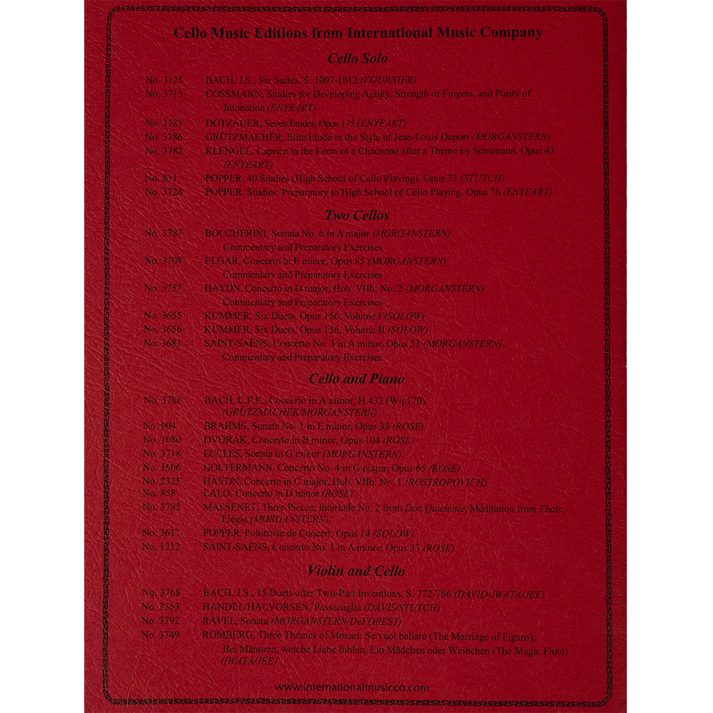 Saint-Saens: Priere, Opus 158 for cello and piano