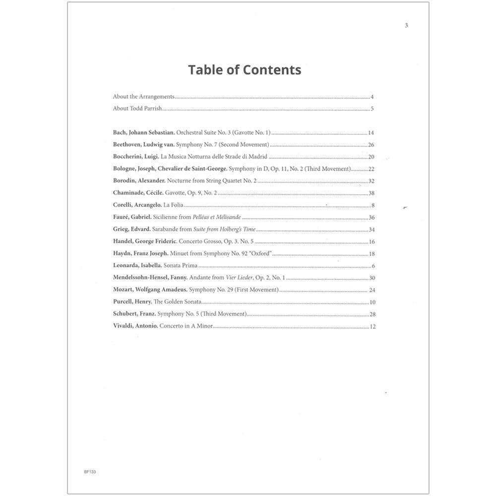 Compatible String Ensembles: Classical Trios - Violin - Todd Parrish - Carl Fischer