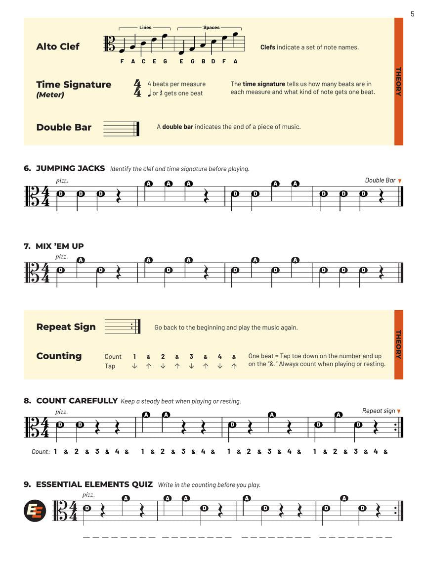 Hal Leonard Essential Elements for Strings, Book 1 - Viola - Allen/Gillespie/Hayes (ed. 2025)