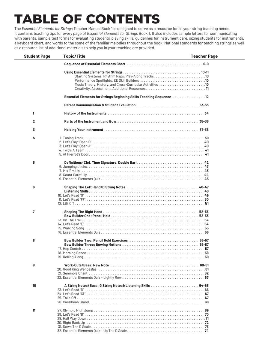 Hal Leonard Essential Elements for Strings, Book 1 - Teacher Manual - Allen/Gillespie/Hayes (ed. 2025)