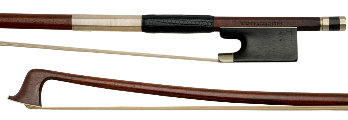 H.R. Pfretzschner Violin Bow, Markneukirchen, Ebony/Silver