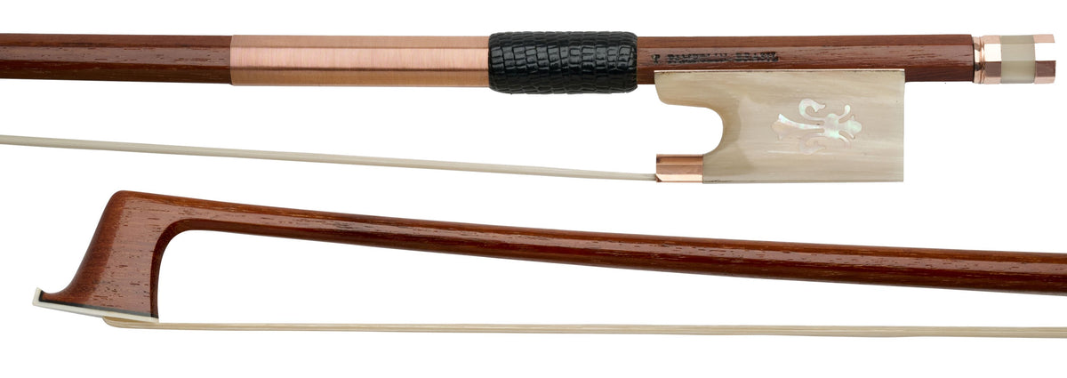 Tiago Pampolin Ipe Violin Bow, Horn/Gold