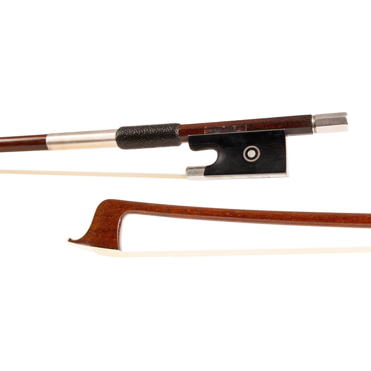 Karl Beck Violin Bow, Germany, Ebony/Silver