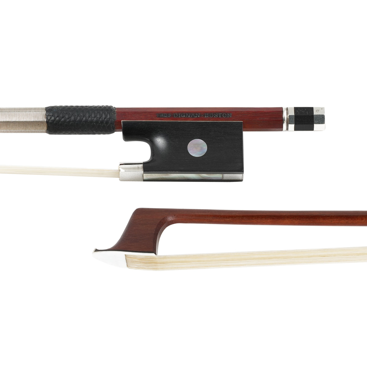 Thomas Dignan Violin Bow, Boston, c.2016, Ebony/Silver