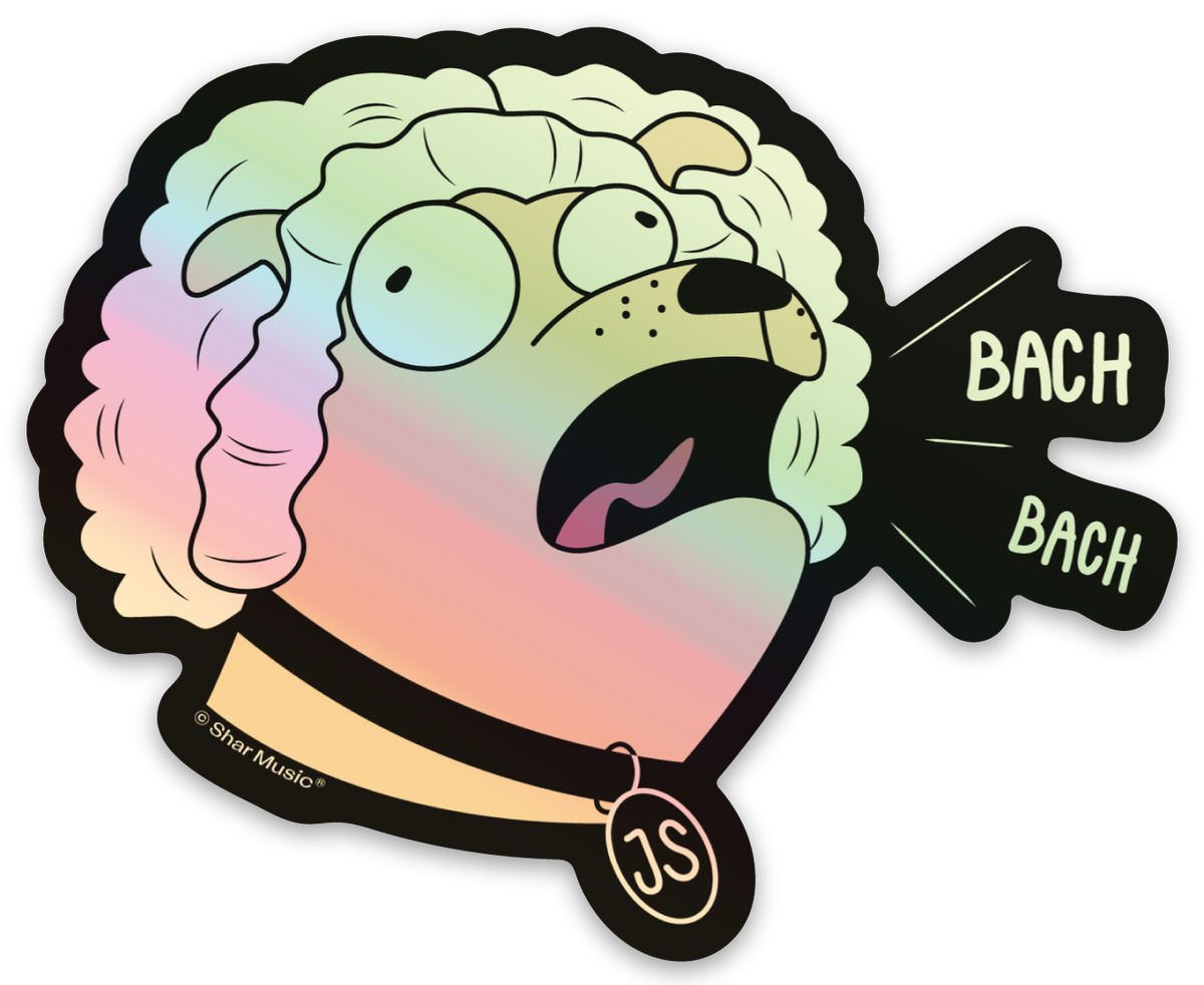 J.S. Bach Bach Holographic Sticker