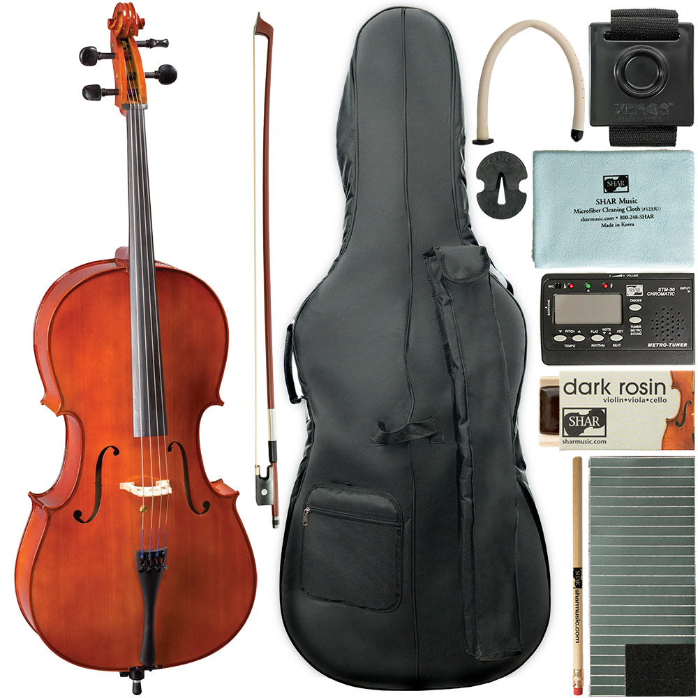 Franz Hoffmann™ Amadeus Carved Cello Deluxe Outfit