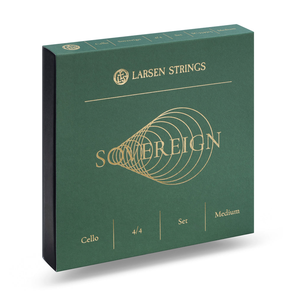 Larsen Sovereign Cello String Set - 4/4 Size - Medium Gauge