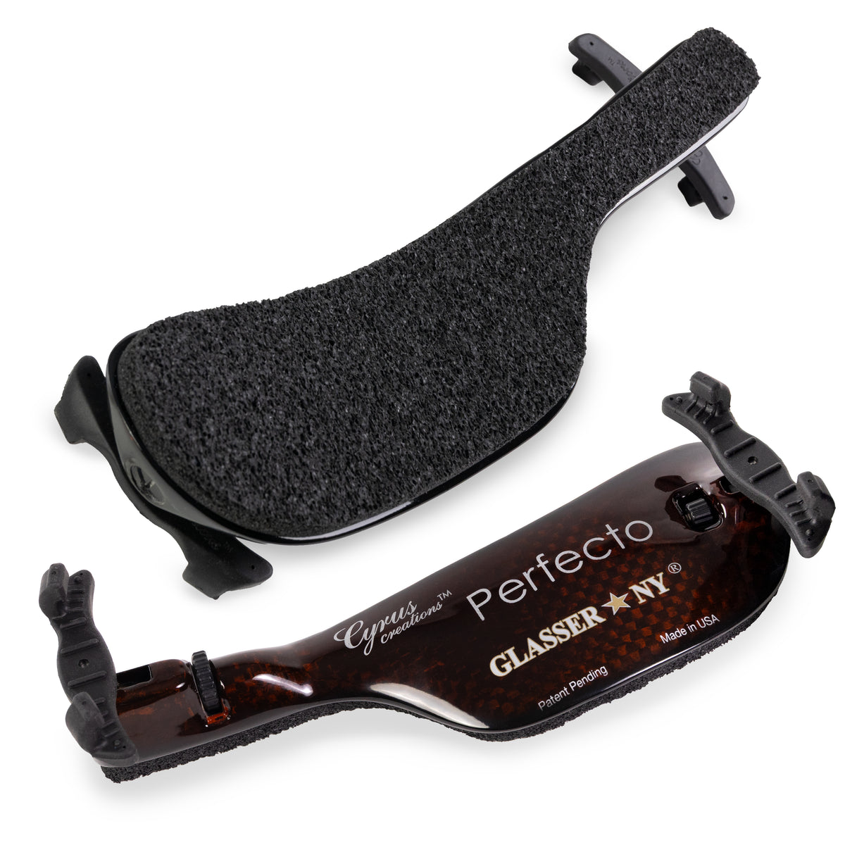 Glasser Perfecto Violin Shoulder Rest - Carbon Fiber