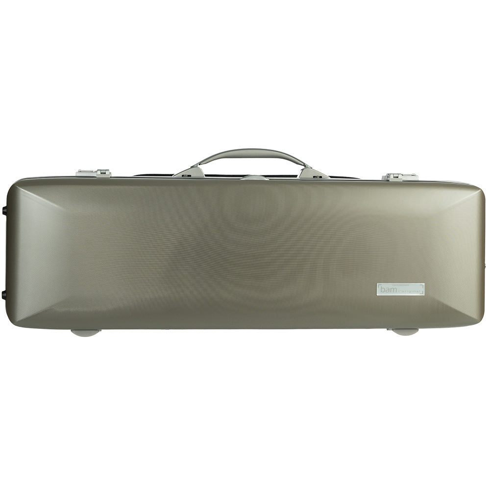 BAM Supreme Hightech Oblong Violin Case Champagne
