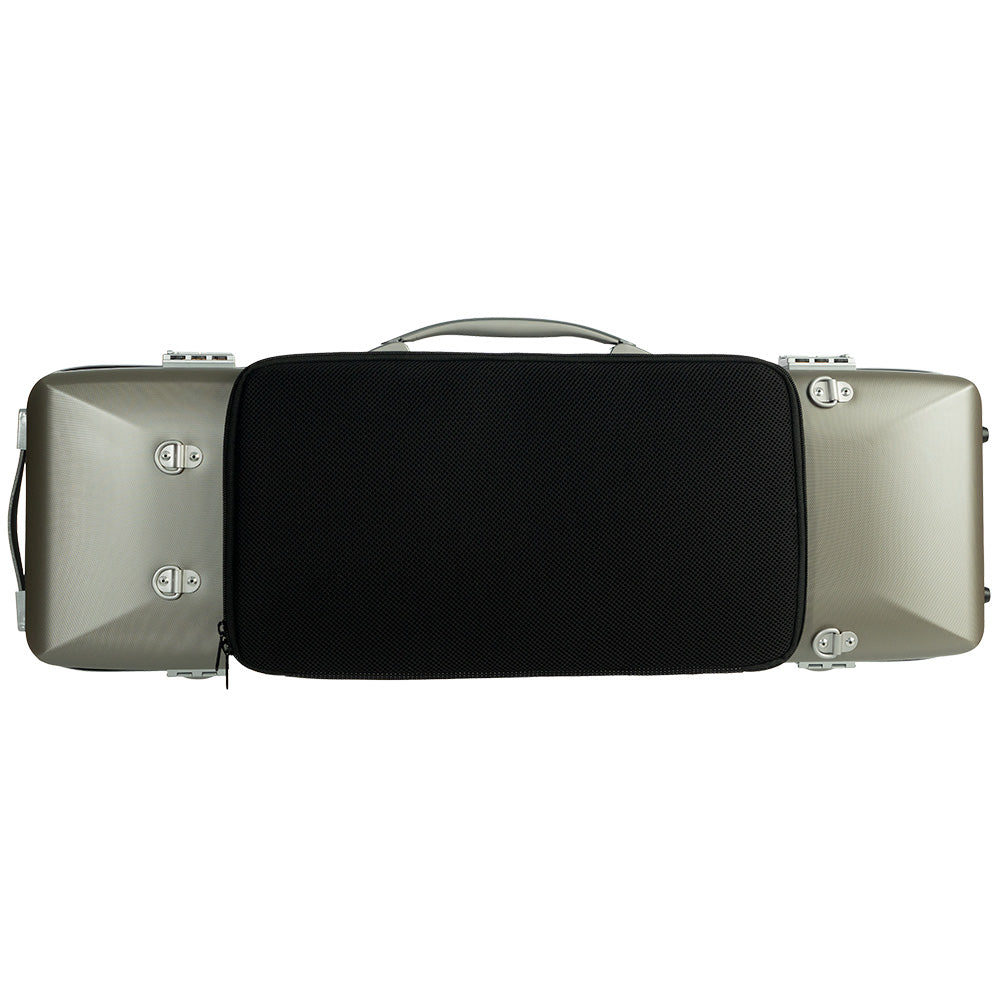 BAM Supreme Hightech Oblong Violin Case Champagne