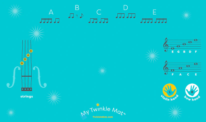 Twinkle Mat with Glossy Foot Stickers - Small