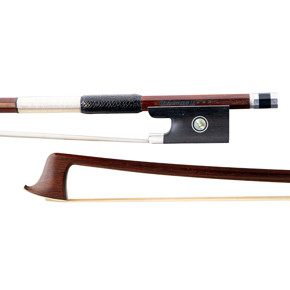 H.R. Wilhelm Three Star Violin Bow, Germany, Ebony/Silver