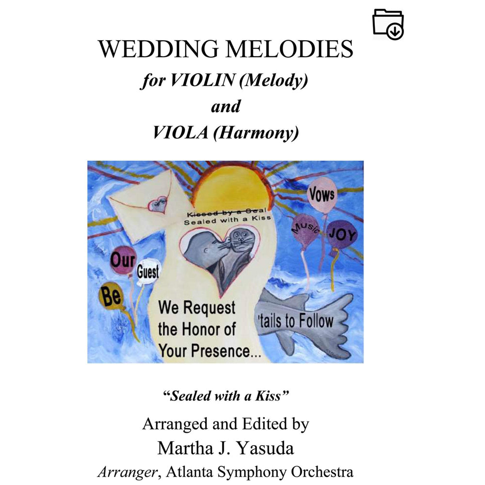 Yasuda, Martha - Wedding Melodies For Violin and Viola - Digital Download