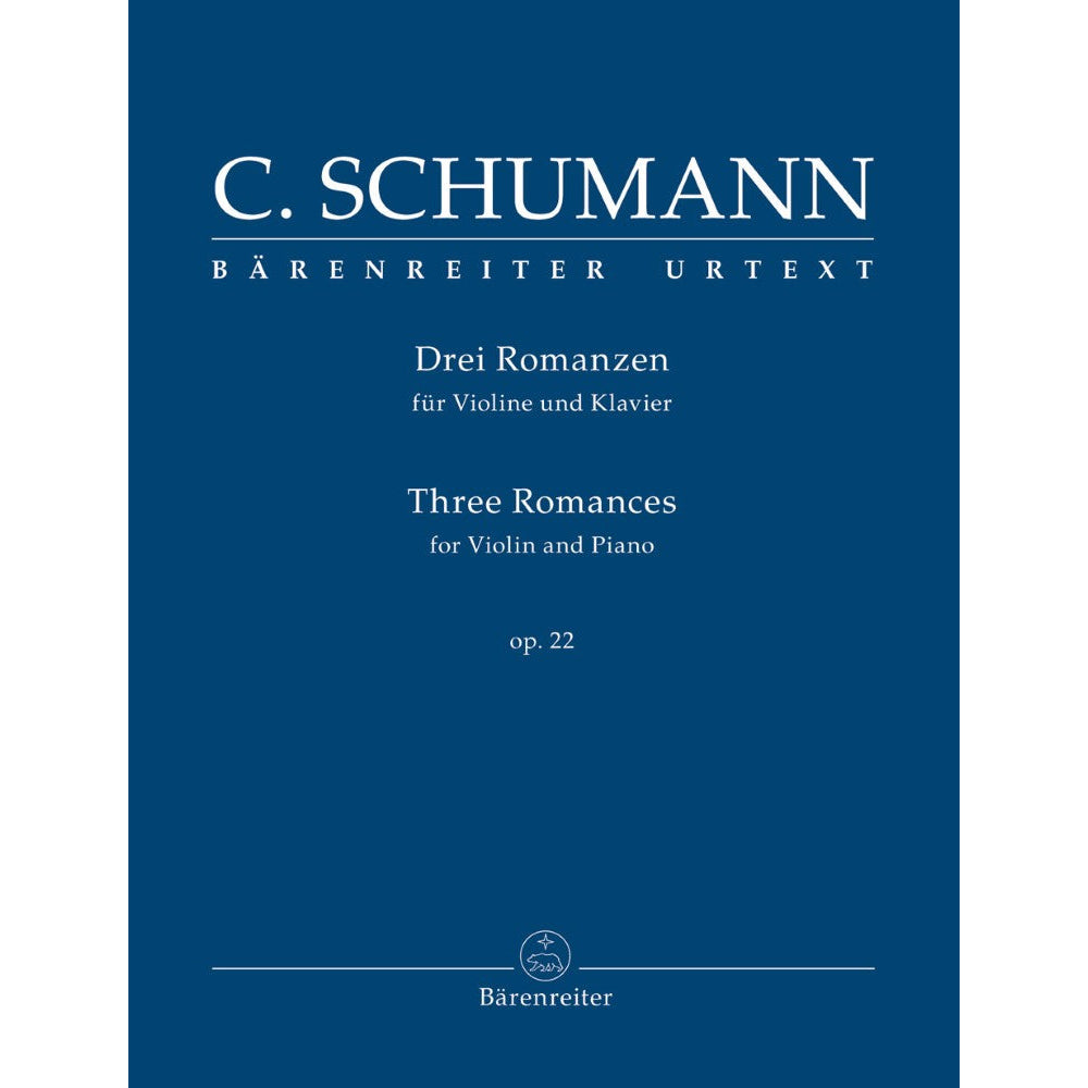 Schumann, Clara- 3 Romances for Violin & Piano op. 22 Urtext