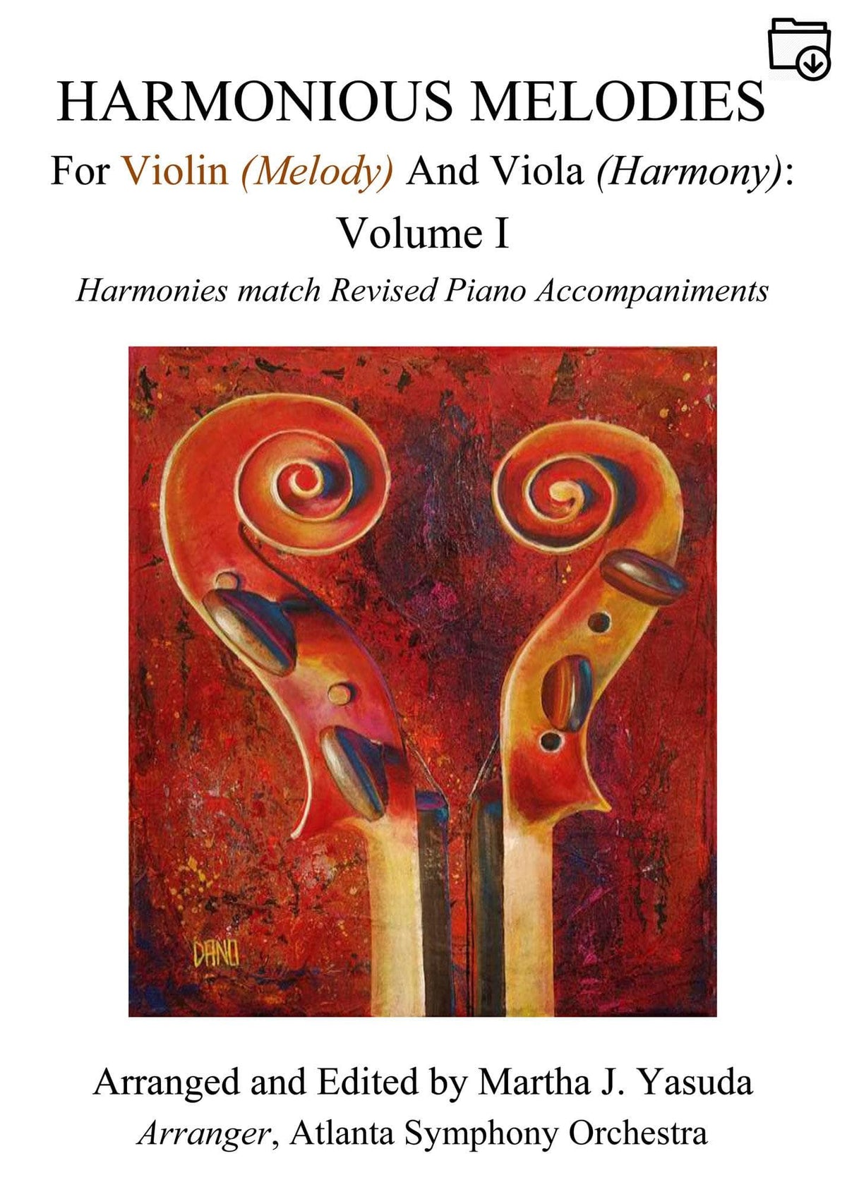 Yasuda, Martha - Harmonious Melodies For Violin and Viola, Volume I - Digital Download