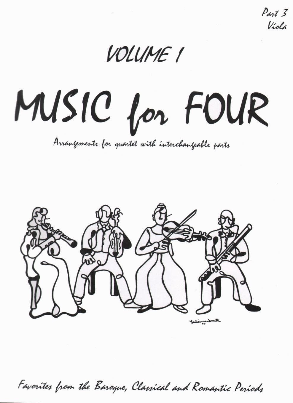 Music for Four, Volume 1 - Part 3 (Viola) - arranged by Daniel Kelley - Last Resort Music